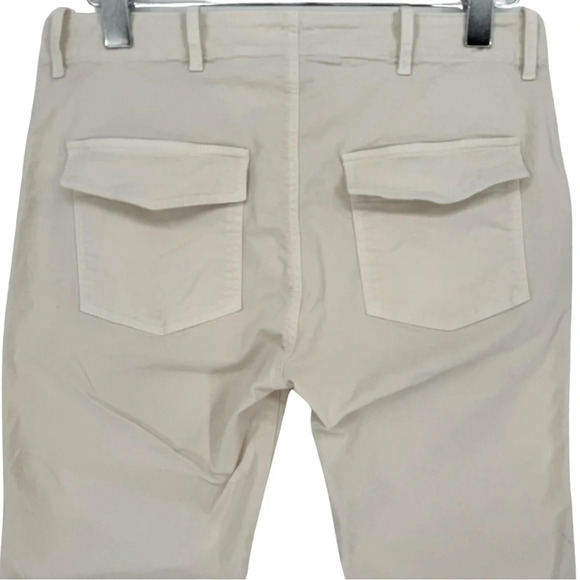 Nili Lotan Cropped Military Pant in Eggshell‎ White Size 8 - Picture 8 of 14